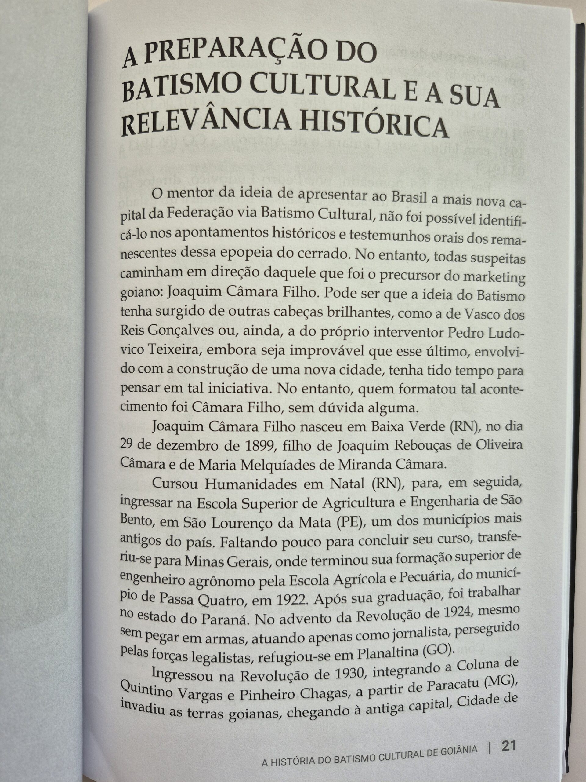 Livro A História Do Batismo Cultural De Goiânia - Ubirajara Galli - Imagem 8