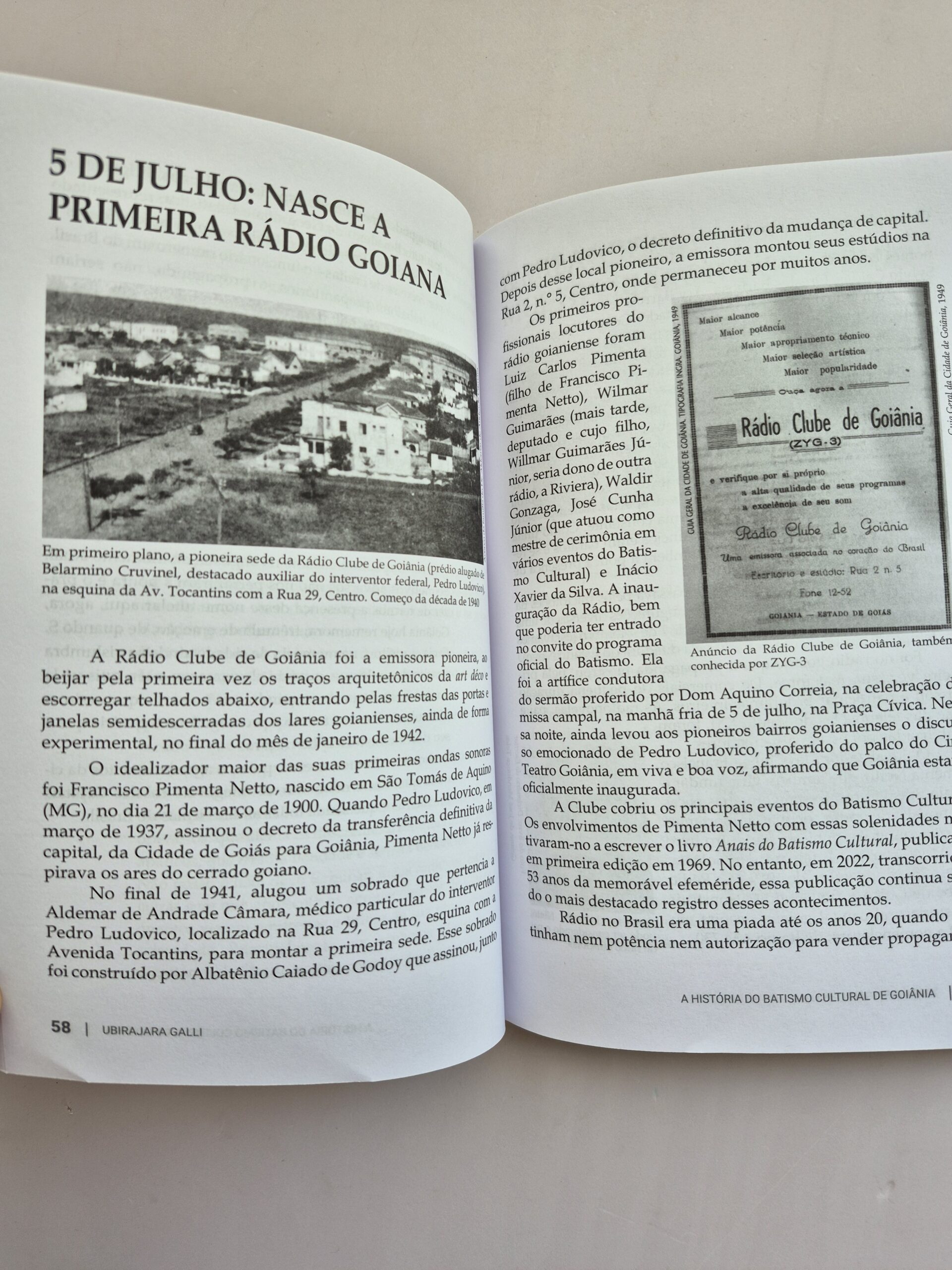 Livro A História Do Batismo Cultural De Goiânia - Ubirajara Galli - Imagem 4