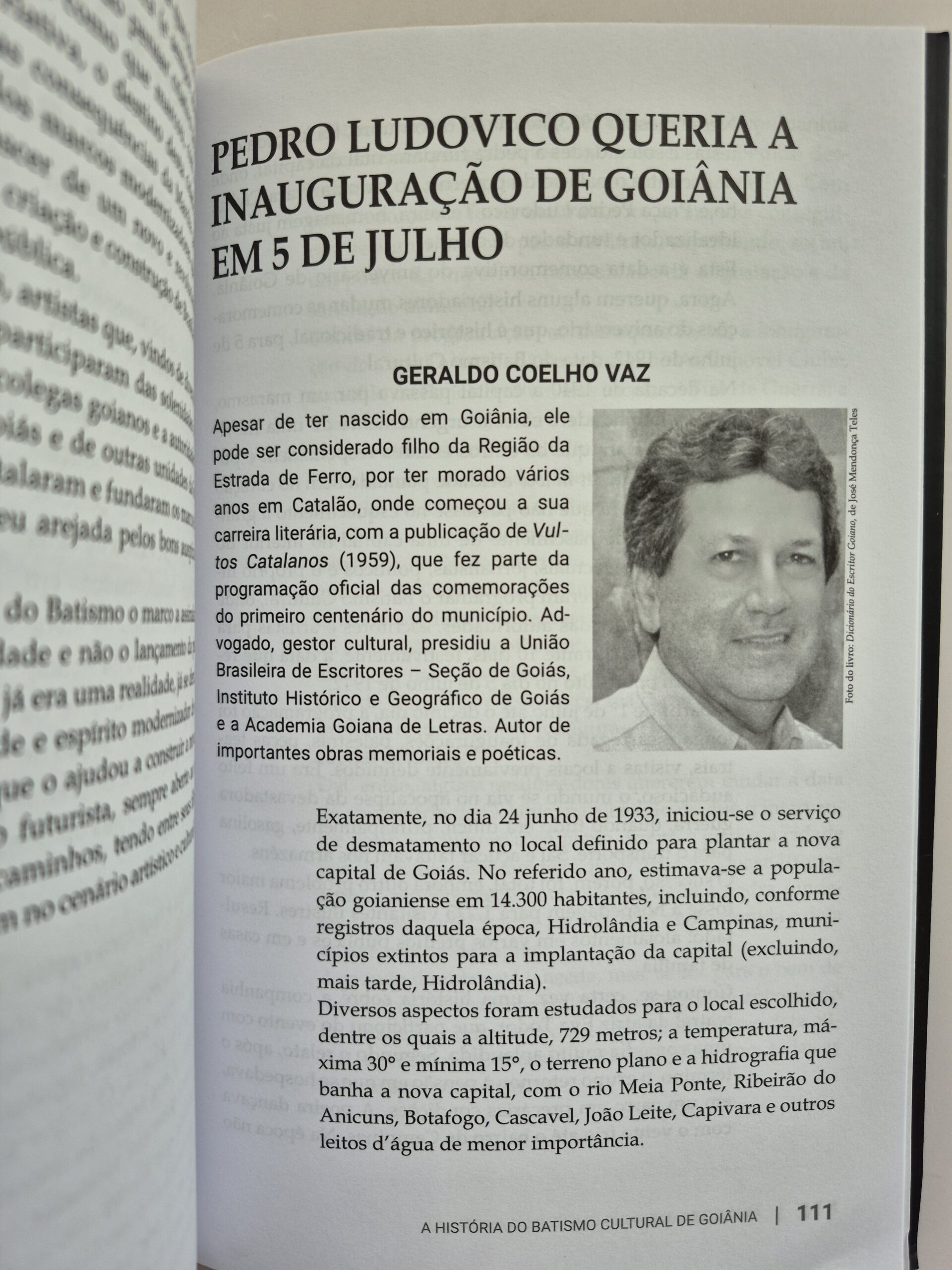 Livro A História Do Batismo Cultural De Goiânia - Ubirajara Galli - Imagem 5