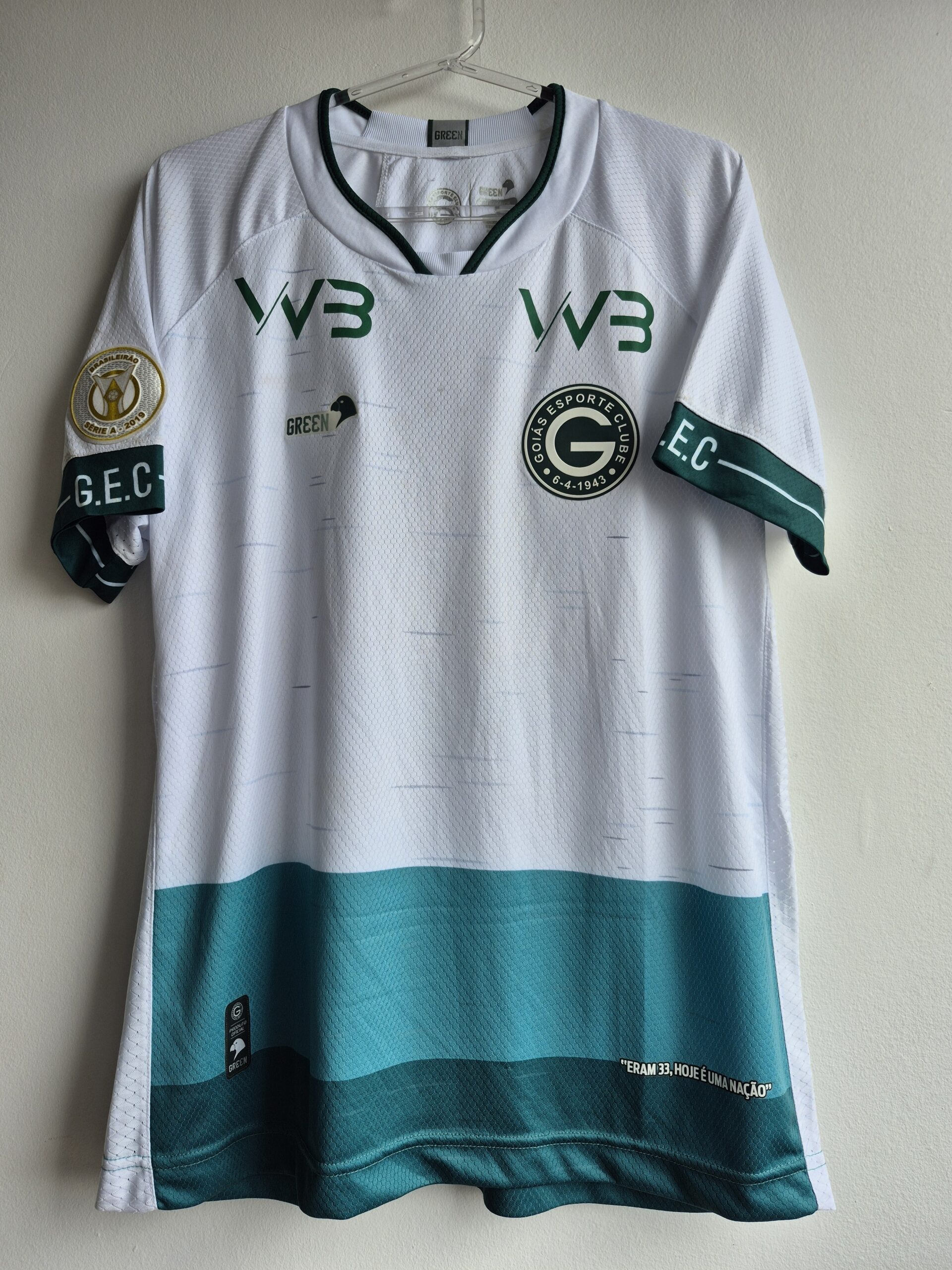 Goiás M 2019 Green Nº 9 Usada Em Jogo Away Original