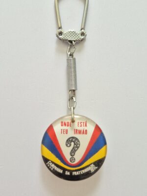 Chaveiro Antigo Em Acrílico 3,5cm - Campanha da Fraternidade