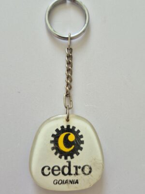 Chaveiro Antigo Em Acrílico 4cm Goiânia - Cedro