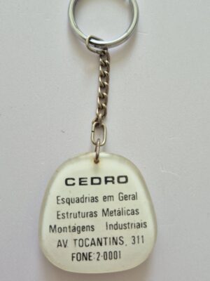 Alternative view of Chaveiro Antigo Em Acrílico 4cm Goiânia - Cedro