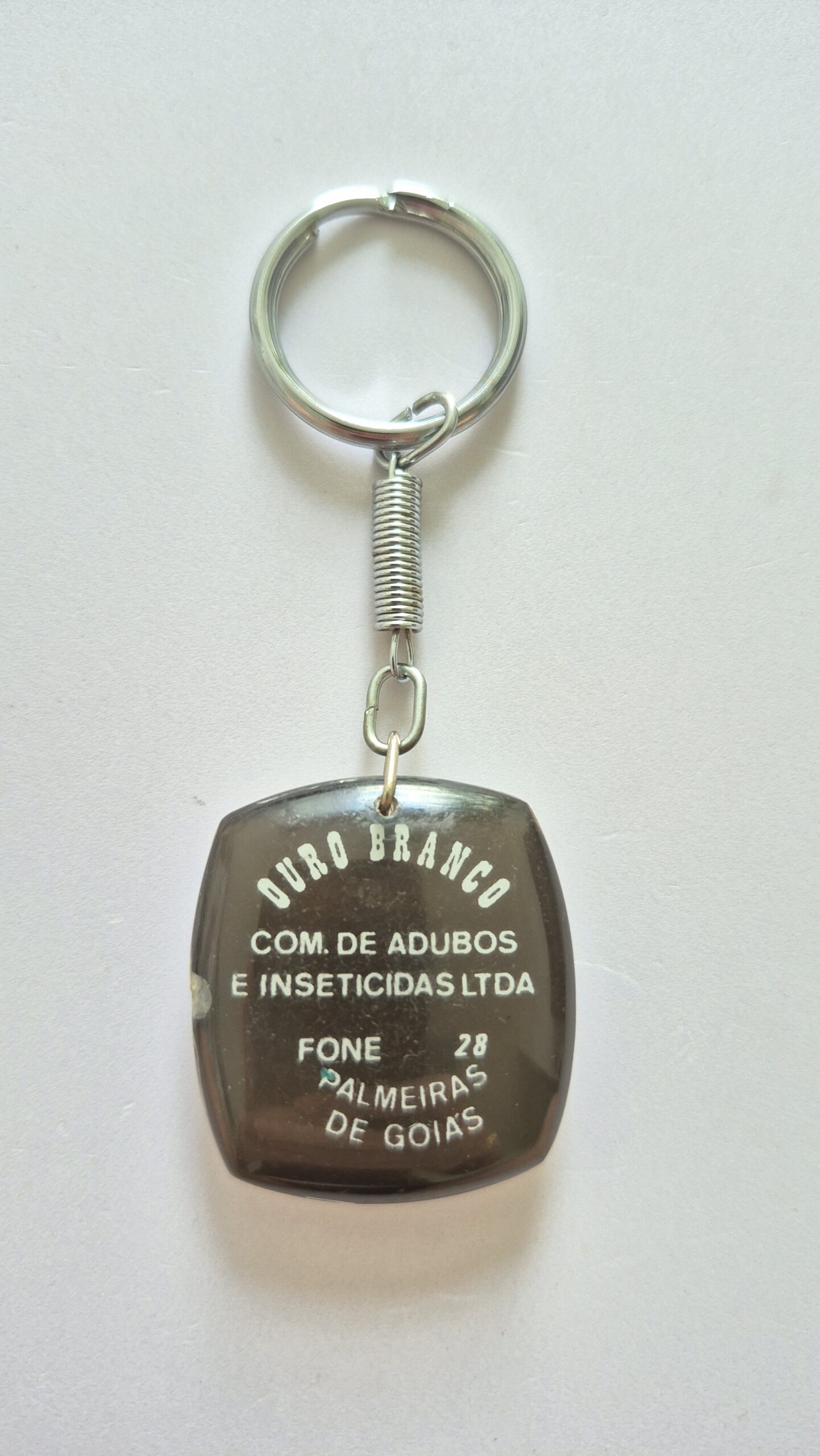Chaveiro Antigo Em Acrílico 3,5cm Palmeiras De Goiás - Turismo E Desenvolvimento - Imagem 2