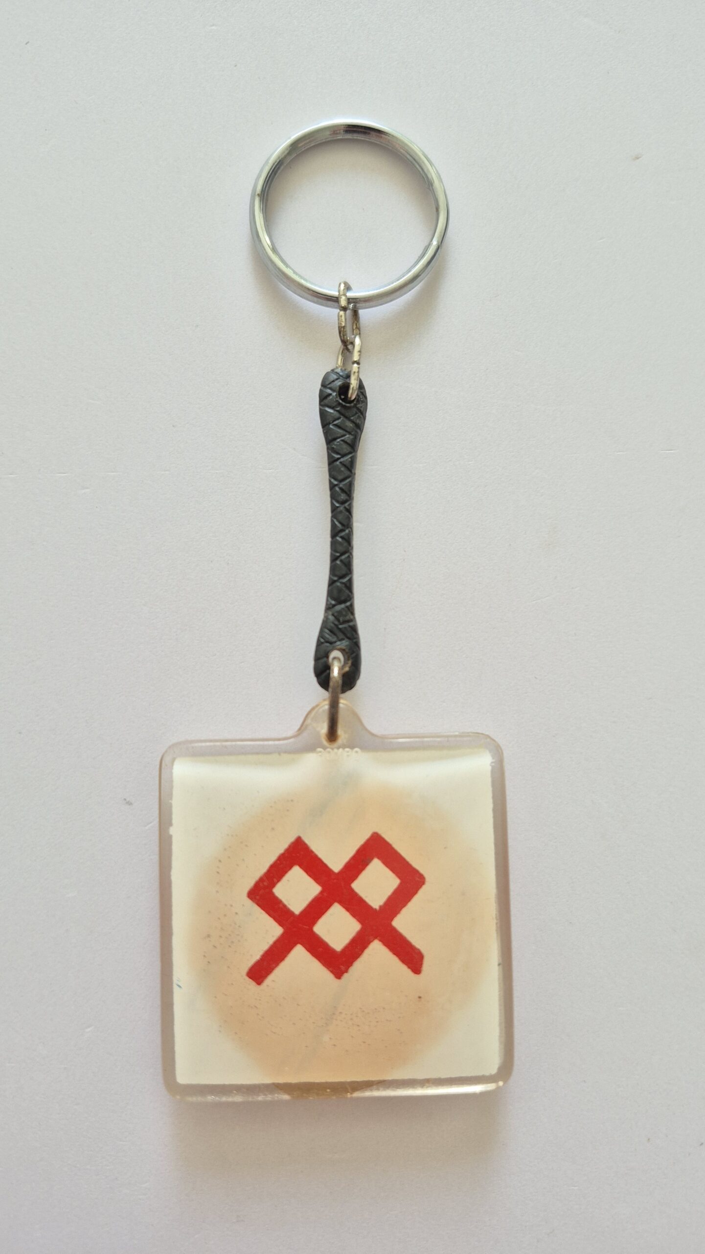 Chaveiro Antigo Em Acrílico Quadrado 4cm Goiânia - Alencastro