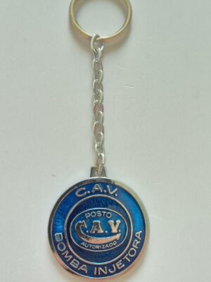 Chaveiro Antigo Metal Redondo 3,5cm Goiânia - Posto CAV