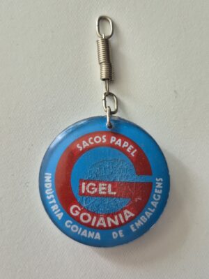 Chaveiro Antigo Em Acrílico Redondo 4cm Goiânia - Igel