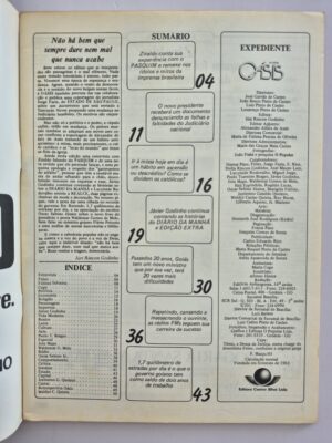Alternative view of Revista Oásis 1985 Nº 72 - Judiciário: A Rotina Da Injustiça