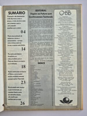 Alternative view of Revista Oásis 1984 Nº 66 - Íris Exclusivo: Porque Apoio Tancredo