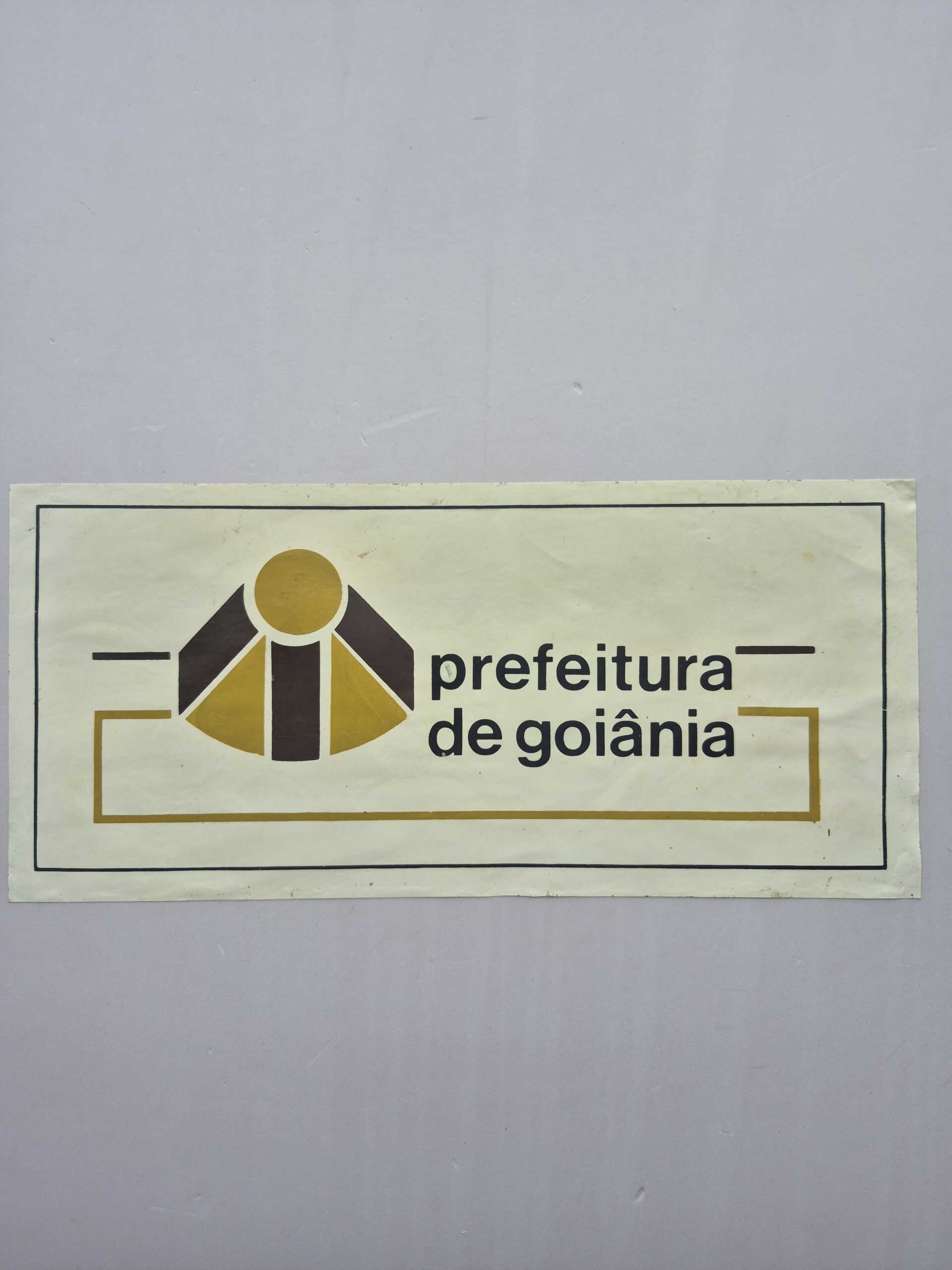 Adesivo Prefeitura de Goiânia Anos 1970