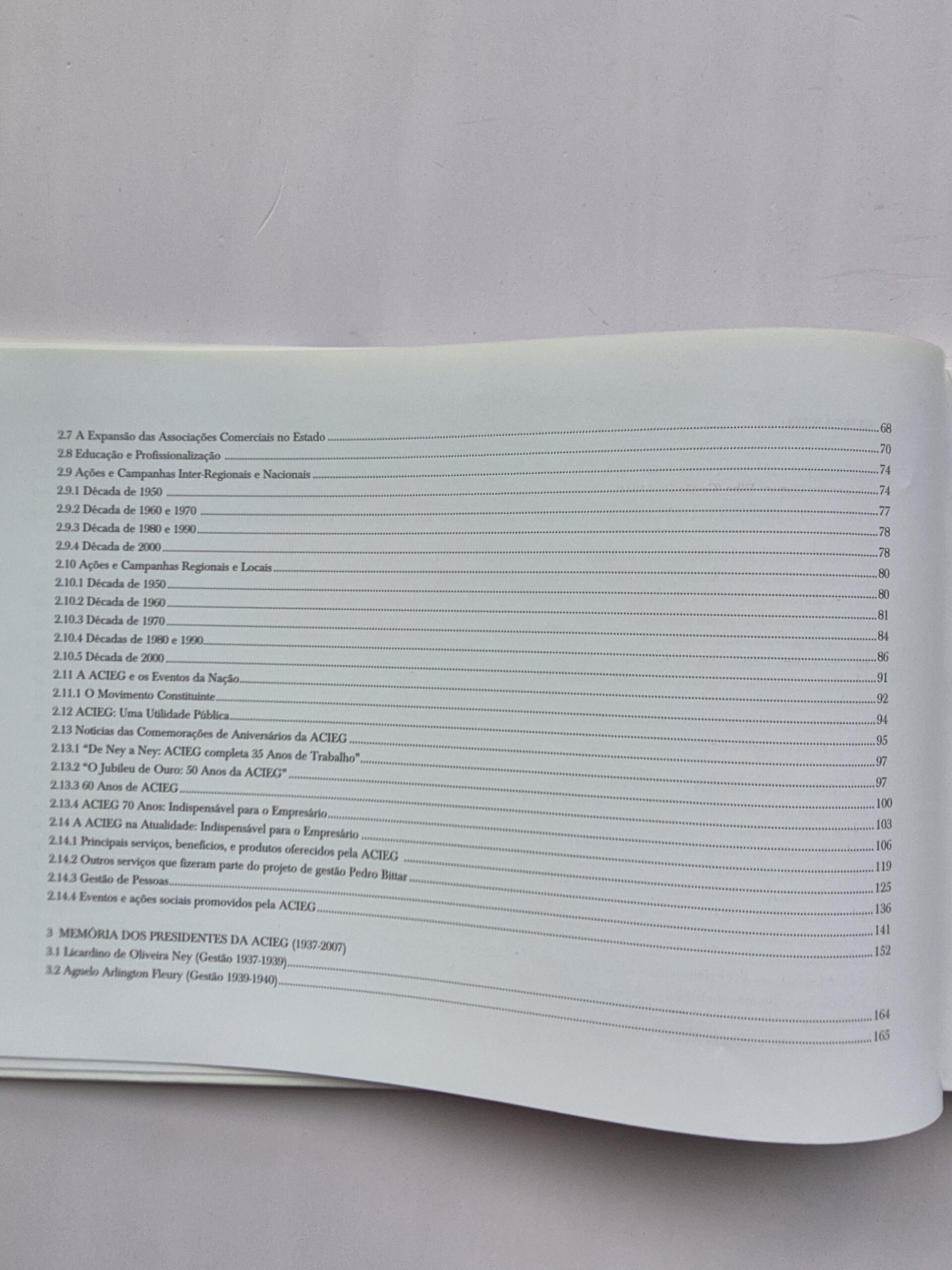 Livro 70 Anos ACIEG: Várias Gerações Construindo Uma História 1ª Edição ⓛ - Imagem 5