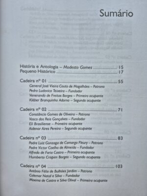 Alternative view of Livro Academia Goiana de Letras: História e Antologia - Coelho Vaz 1ª Edição ⓛ