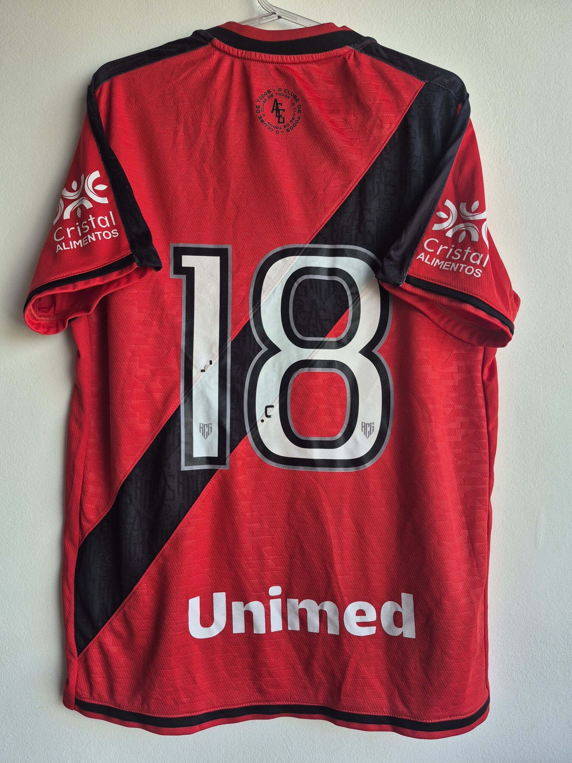 Atlético Goianiense M 2026 Dragão Usada em Jogo Nº 18 Home Brasileirão 2026 Original - Imagem 2