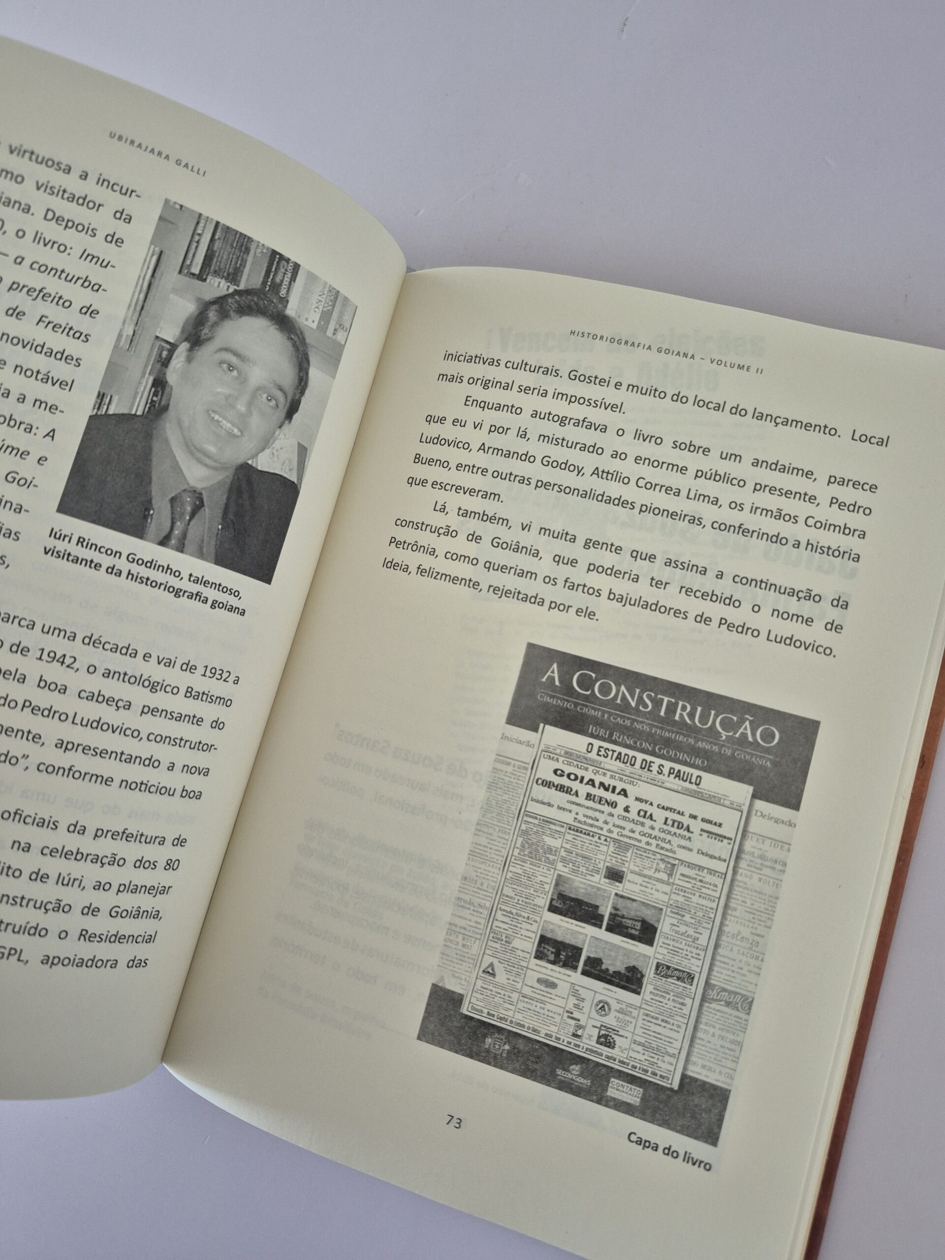 Livro Historiografia Goiana - Ubirajara Galli Volume 2 - Imagem 6