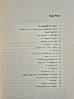 Alternative view of Livro Teimosas Lembranças - Irapuan Costa Junior 1ª edição ⓛ