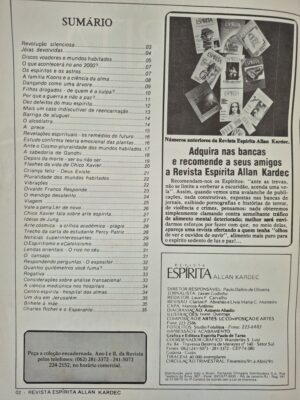 Alternative view of Revista Espírita Allan Kardec: Discos Voadores E Mundos Habitados Ano III Nº 11 ⓛ
