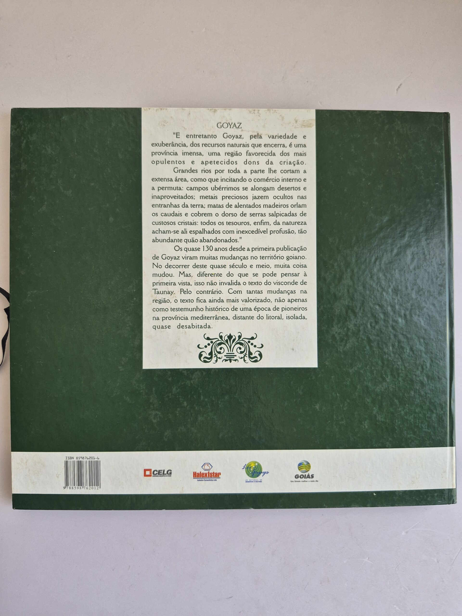 Livro Goyaz - Alfredo d' Escragnolle Taunay 1ª edição ⓛ - Imagem 7