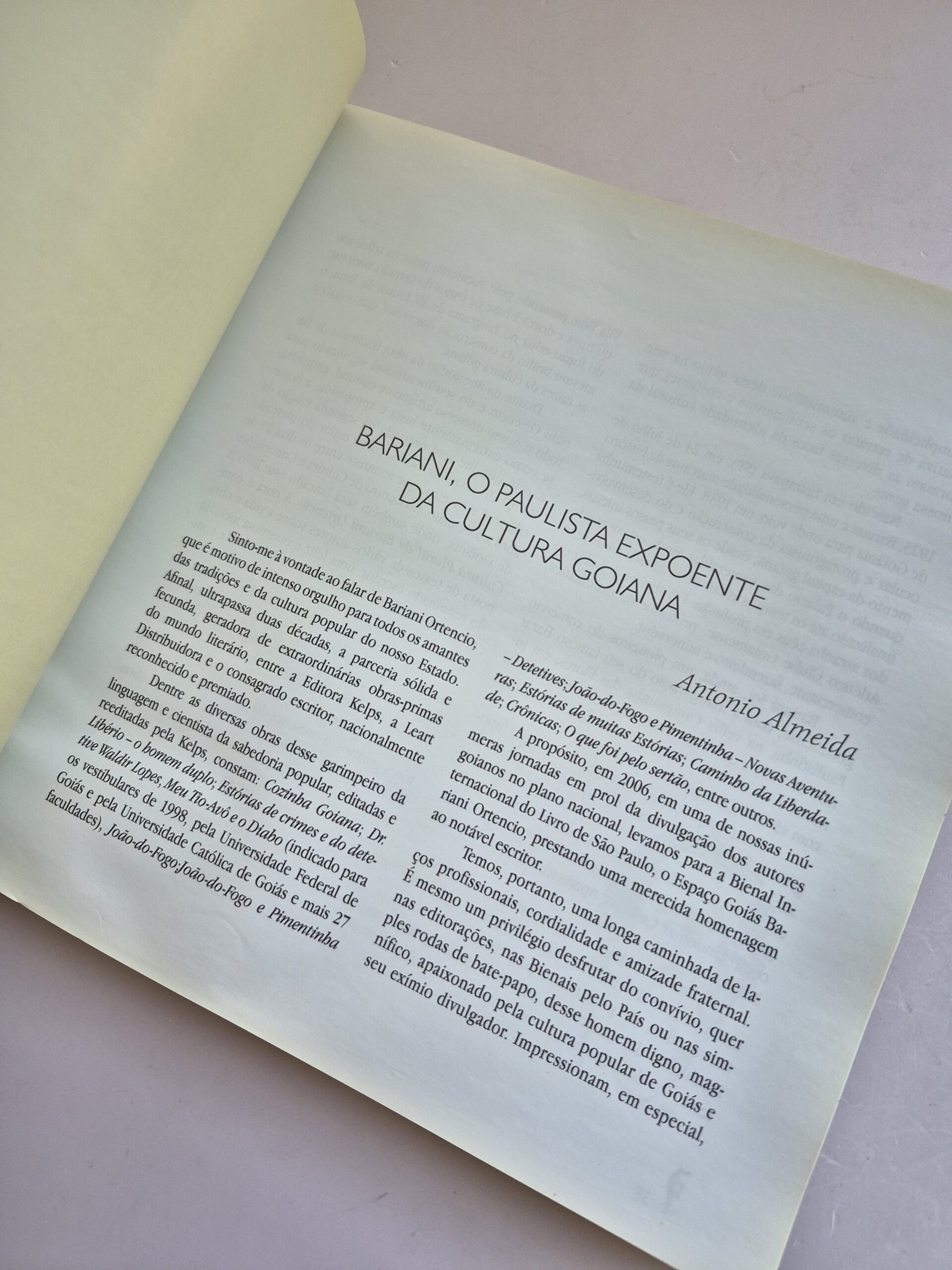Livro A Cultura Plural de Bariani Ortencio — Vida e Obra 1ª edição ⓛ - Imagem 4